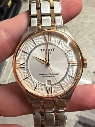 Tissot Chemin Des Tourelles Powermatic 80 Prata/Ouro
