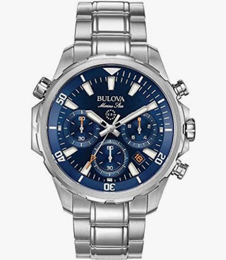 Bulova Men's Marine Star Series B Stainless Steel 6-Hand Chronograph Quartz Watch, 100M (NOVO)