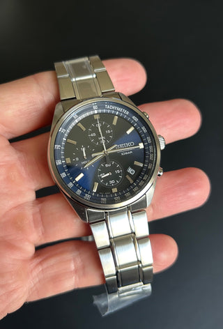 SEIKO  Chronograph Quartz Blue Dial