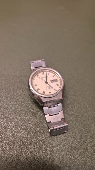 Orient 3 Estrelas - 21 Rubis - Modelo Raro - Crystal - Mostrador Branco Texturizado - Coroa Recuada -