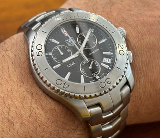 Relógio TAG Heuer Link Chronograph, 42 mm, Quartzo