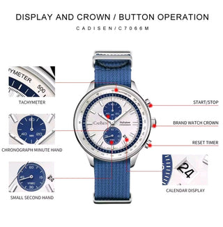 Cadisen - Sem Uso - SkyEplorer Chronograph