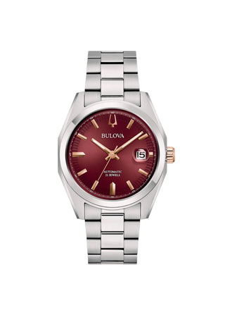Relógio Bulova Classic Surveyor Automático Vermelho 39mm – 98B422