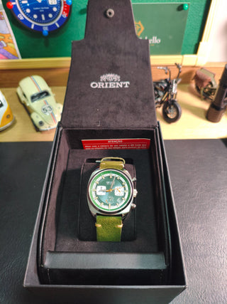 Orient solartech neo vintage cronógrafo