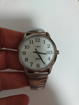 Timex Easy Rider 34 mm aço / couro