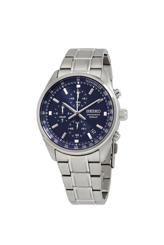 SEIKO  Chronograph Quartz Blue Dial