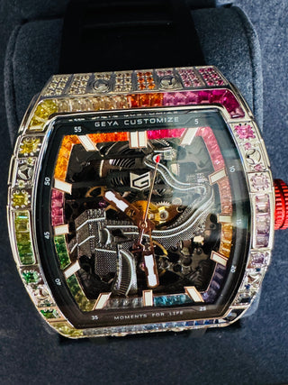 Relógio Geya Great Wall Rainbow Zircon Series