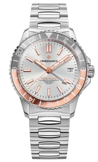 Venezianico Nereide GMT 3521503C - Fundo Pérola - Full Set - Raridade