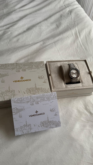 Venezianico Nereide GMT 3521503C - Fundo Pérola - Full Set - Raridade