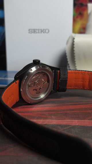 Seiko 5 Sports SRPH33K1 Automático 39mm Preto e Laranja