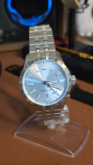 Relógio Christopher Ward C63 Sealander Gmt Automático Azul