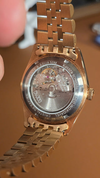 Relógio Technos Automático Riviera Rosé - Sem uso