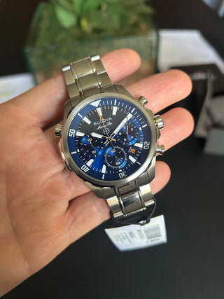 Bulova Men's Marine Star Series B Stainless Steel 6-Hand Chronograph Quartz Watch, 100M (NOVO)