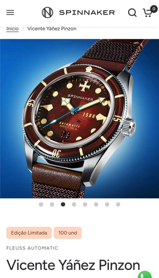Spinnaker Fleuss edição limitada 1500 Pedro Álvares Cabral