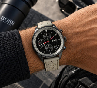 Relógio Masculino Hugo Boss 1513562 Cronógrafo - Couro Bege