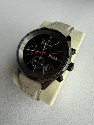 Relógio Masculino Hugo Boss 1513562 Cronógrafo - Couro Bege