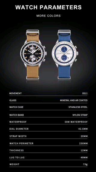 Cadisen - Sem Uso - SkyEplorer Chronograph