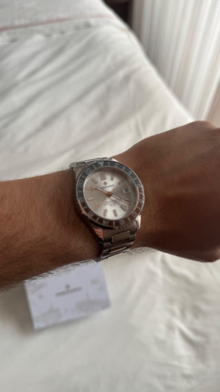 Venezianico Nereide GMT 3521503C - Fundo Pérola - Full Set - Raridade