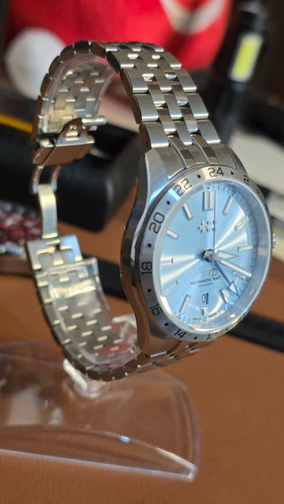 Relógio Christopher Ward C63 Sealander Gmt Automático Azul