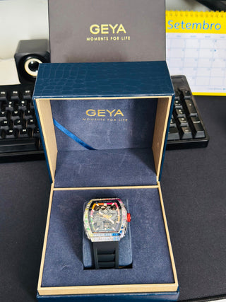 Relógio Geya Great Wall Rainbow Zircon Series