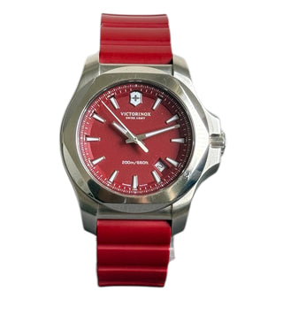 Relógio Victorinox inox vermelho - Victorinox Inox
