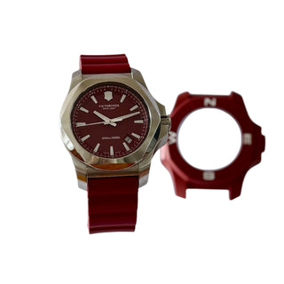 Relógio Victorinox inox vermelho - Victorinox Inox